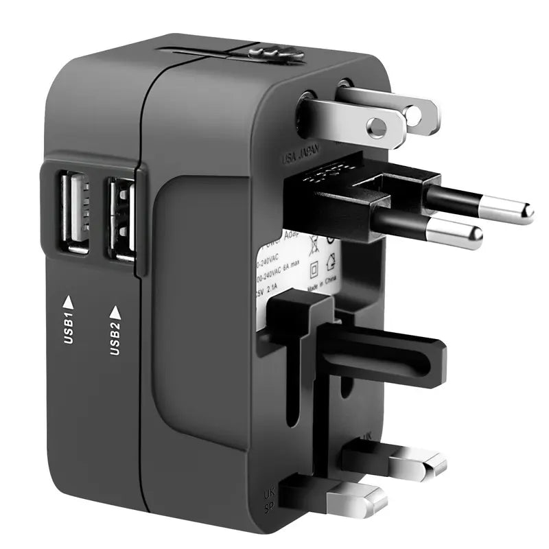 Universal Travel Plug Adapter with USB Port
