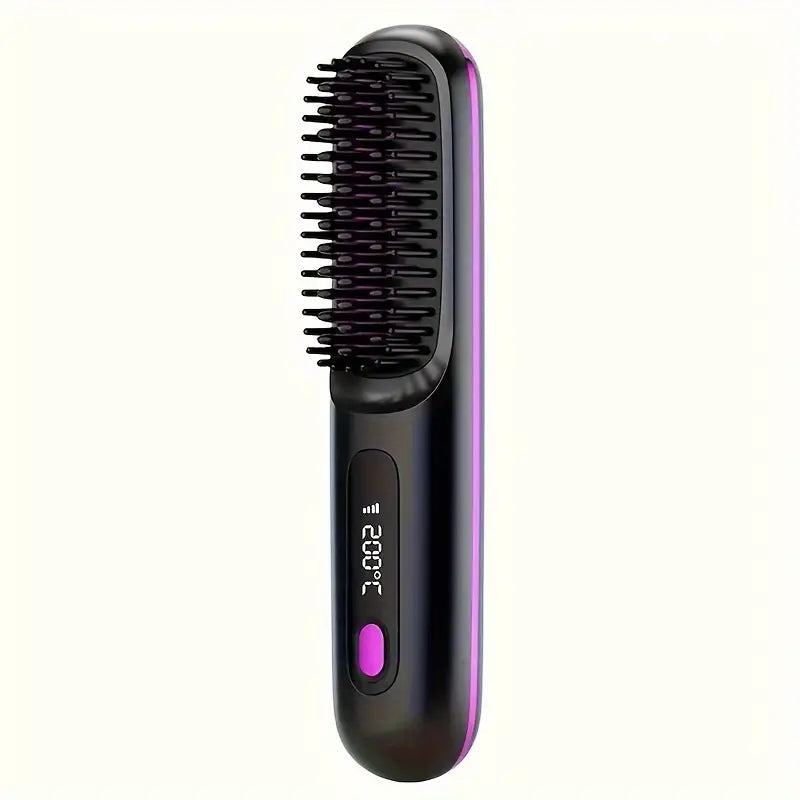 Portable Wireless Hair Straightening Brush