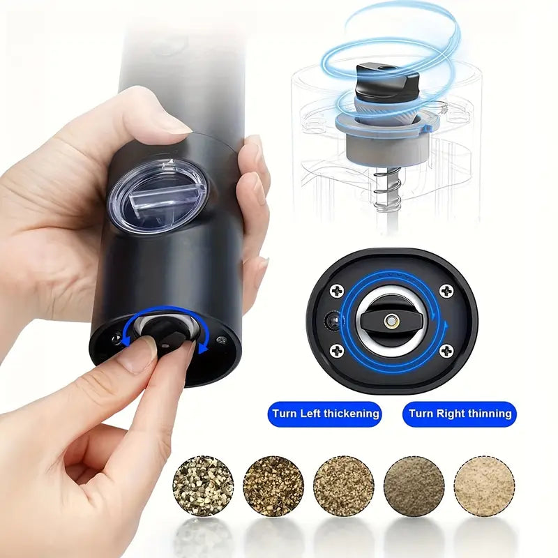2pcs Electric Salt and Pepper Grinder Set