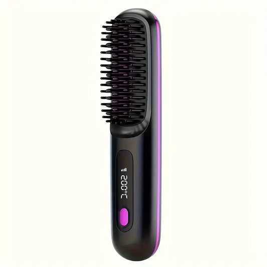 Portable Wireless Hair Straightening Brush