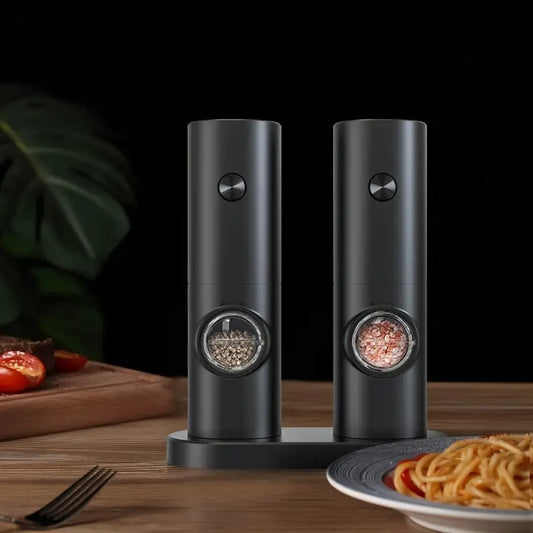 2pcs Electric Salt and Pepper Grinder Set