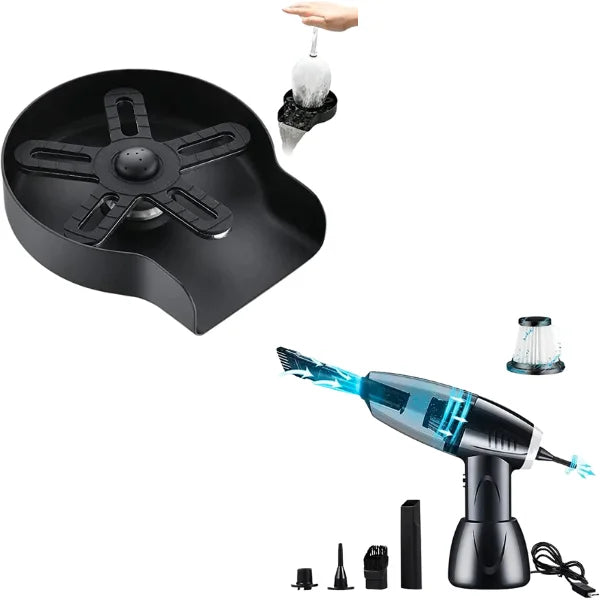 Bundle Hand Vacuum Cleaner + Glass Laminating Machine